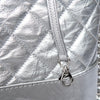 Chanel Gabrielle Silver Leather Hobo Bag