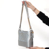 Chanel Gabrielle Silver Leather Hobo Bag
