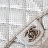 Chanel Metallic Silver Python Leather Shoulder Bag