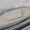 Chanel Metallic Silver Python Leather Shoulder Bag