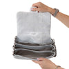 Chanel Metallic Silver Python Leather Shoulder Bag