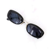 Chanel Vintage Black Oval Sunglasses