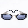 Chanel Vintage Black Oval Sunglasses