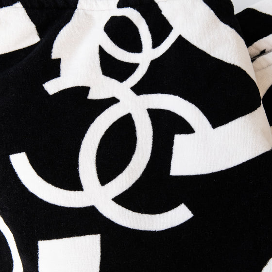 Chanel Black And White Beach Towel