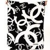 Chanel Black And White Beach Towel