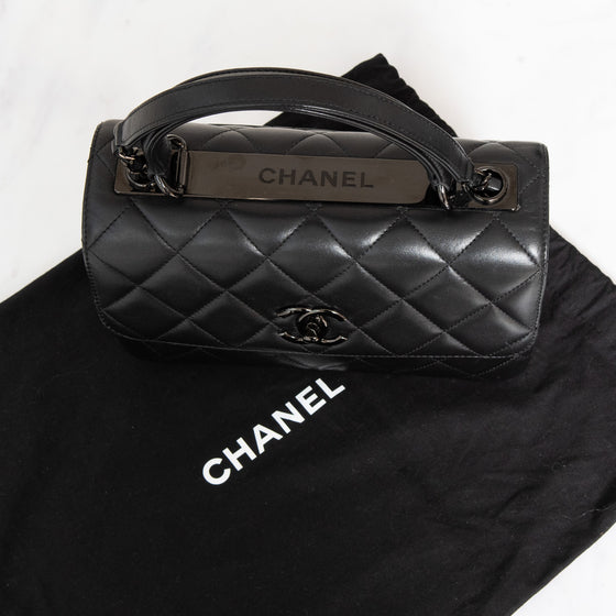 Chanel Medium So Black Trendy CC Leather Flap Bag