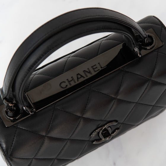 Chanel Medium So Black Trendy CC Leather Flap Bag
