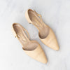 Chanel Vintage Beige Leather Mary Jane Pumps