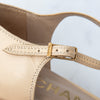 Chanel Vintage Beige Leather Mary Jane Pumps