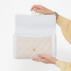 Chanel Vintage Beige Canvas Wild Stitch Top Handle Bag