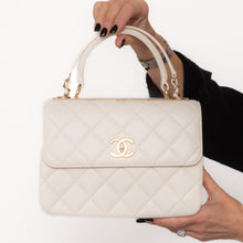  Chanel Off White Trendy CC Flap Bag In Quilted Lambskin Leather