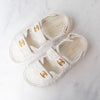 Chanel White Tweed  Dad Sandals