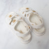 Chanel White Tweed  Dad Sandals