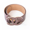 Chanel Glazed Calfskin Leather CC Belt