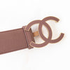 Chanel Glazed Calfskin Leather CC Belt