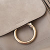 Chloé Faye Motty Grey Leather And Suede Backpack