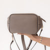 Chloé Faye Motty Grey Leather And Suede Backpack