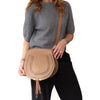 Chloé Marcie Large Tan Leather Crossbody Bag