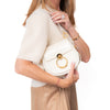 Chloe Tess Cream Leather Crossbody  Bag