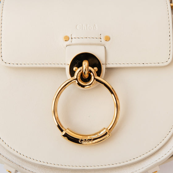 Chloe Tess Cream Leather Crossbody  Bag