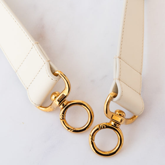 Chloe Tess Cream Leather Crossbody  Bag