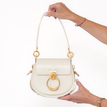  Chloe Tess Cream Leather Crossbody  Bag