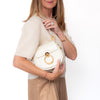 Chloe Tess Cream Leather Crossbody  Bag
