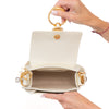 Chloe Tess Cream Leather Crossbody  Bag