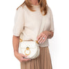 Chloe Tess Cream Leather Crossbody  Bag