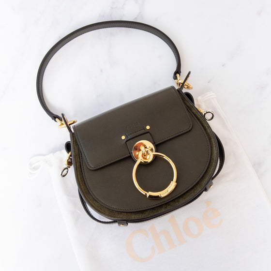 Chloe Tess Green Leather Bag