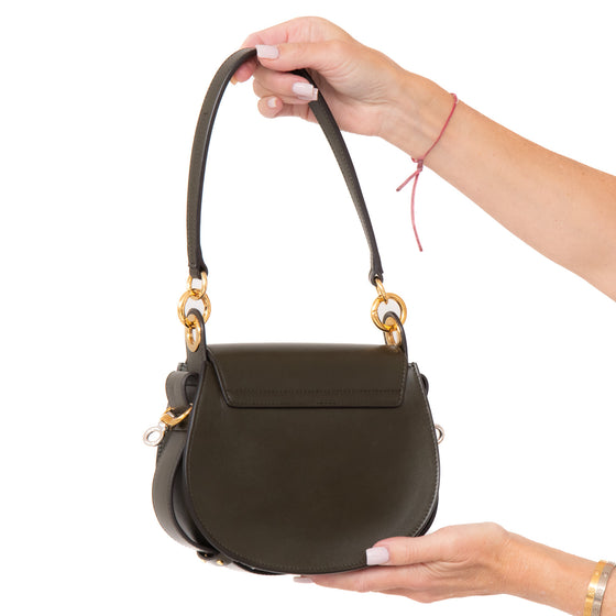 Chloe Tess Green Leather Bag