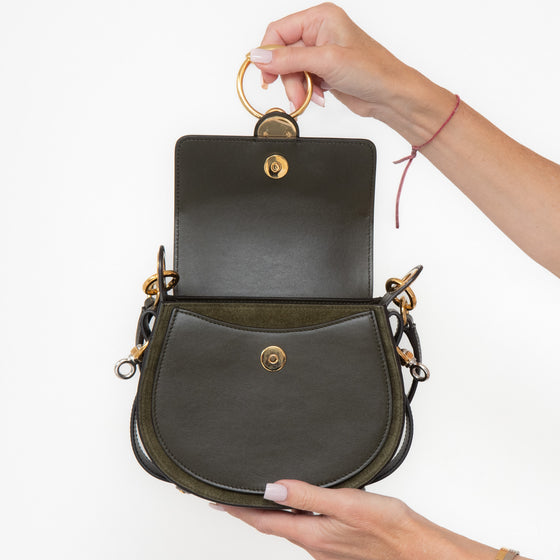 Chloe Tess Green Leather Bag