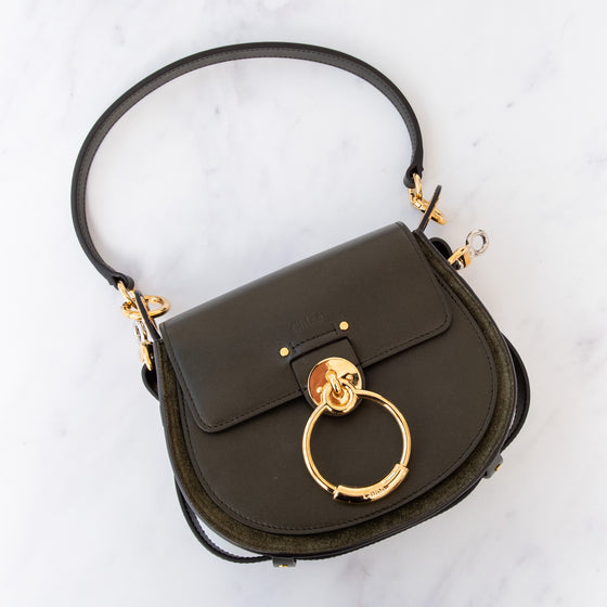 Chloe Tess Green Leather Bag