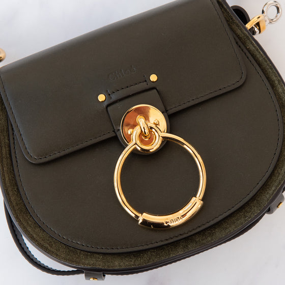 Chloe Tess Green Leather Bag