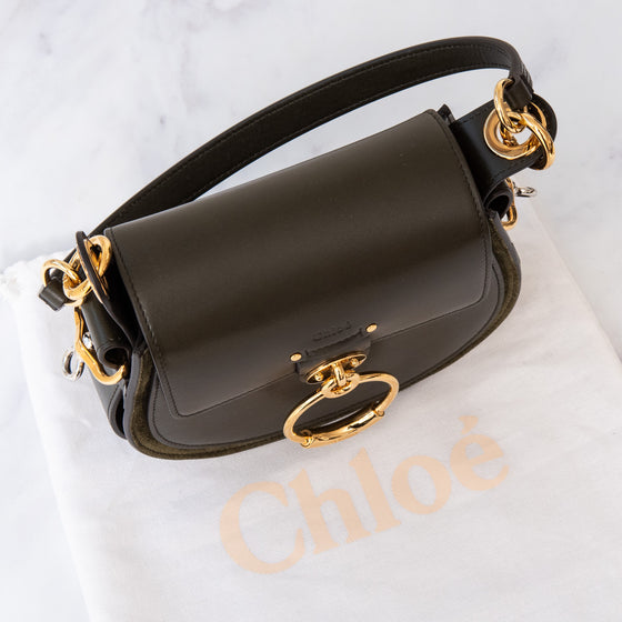 Chloe Tess Green Leather Bag
