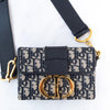 Christian Dior 30 Montaigne Navy Oblique Jacquard Micro Shoulder  Bag