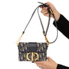 Christian Dior 30 Montaigne Navy Oblique Jacquard Micro Shoulder  Bag