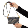 Christian Dior 30 Montaigne Navy Oblique Jacquard Micro Shoulder  Bag