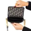 Christian Dior 30 Montaigne Navy Oblique Jacquard Micro Shoulder  Bag