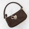 Christian Dior Brown Diorissimo Fabric Shoulder Bag