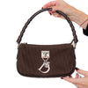 Christian Dior Brown Diorissimo Fabric Shoulder Bag