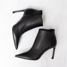  Christian Dior Black Leather Stiletto Ankle  Boots