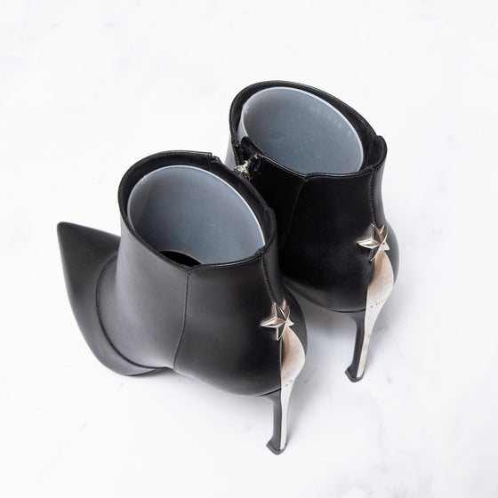 Chanel zwart en blauw leren enkellaarzen maat 40