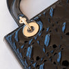 Dior Patent Lady Dior Black Patent Leather Medium Bag 2024
