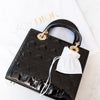 Dior Patent Lady Dior Black Patent Leather Medium Bag 2024