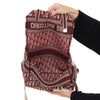 Dior Burgundy Oblique Jacquard Messenger Bag
