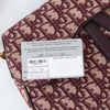 Dior Burgundy Oblique Fabric Leather Saddle Bag