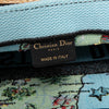 Dior Capri Souvenir Medium Dior Book Tote Natural Raffia and Multicolour