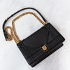 Christian Dior Diorama Black Leather Shoulder Bag