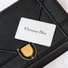 Christian Dior Diorama Black Leather Shoulder Bag